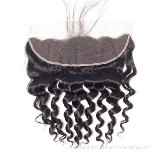 High Quality Wholesale Loose Deep Wave Unprocessed Cuticle Aligned Hair Hair Brazilian Remy Hair with Frontal Closure